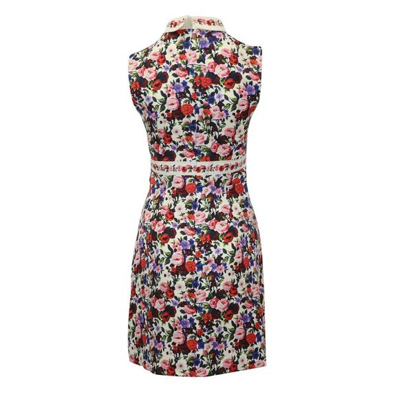 Mary Katrantzou Floral Mid Length Dress In Multicolor Silk - Picture 6 of 6